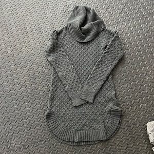 Motherhood Maternity Cowl Neck Pregnancy Gray sweater dress XS